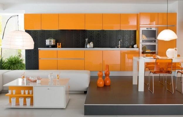 Cucina bianco-arancio (42 foto), grigio-arancio: come creare un design con le tue mani, istruzioni, tutorial fotografici e video