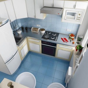 Disposizione dei mobili da cucina in una piccola stanza