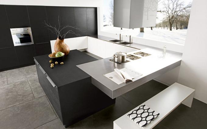 Cucina in bianco e nero (57 foto): come creare un interno con le tue mani, carta da parati, set da cucina, elettrodomestici, foto, prezzo e video tutorial