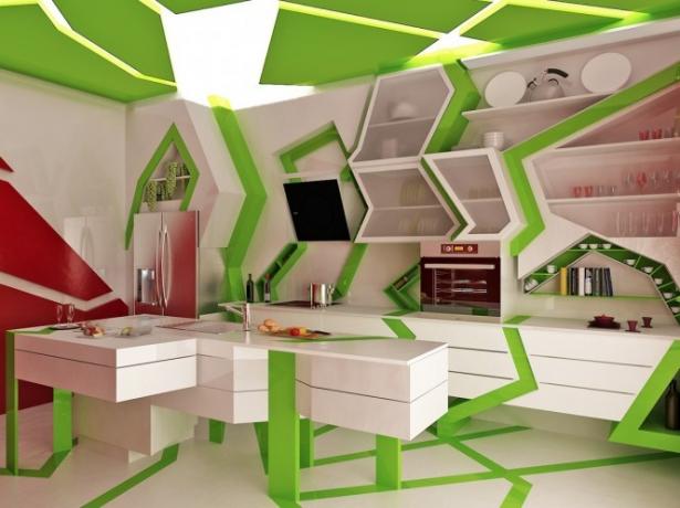Cucina bianco-verde (45 foto): istruzioni video fai-da-te per l'installazione, quali mobili scegliere, prezzo, foto