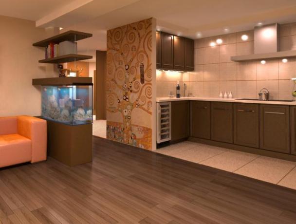 cucina soggiorno design
