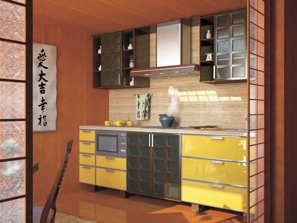 tende per cucina in stile giapponese