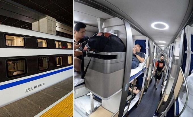 La Cina ha lanciato una lunga distanza sequenza treno notturno.
