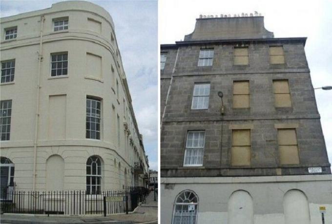 Perché in Inghilterra in edifici storici come le finestre murato