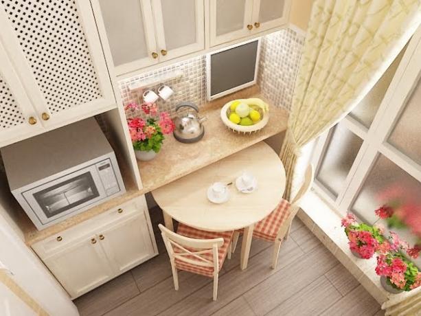 I colori chiari sono la soluzione più corretta per "espandere" lo spazio di una piccola cucina