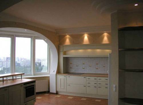 cucina di design 9 mq con balcone