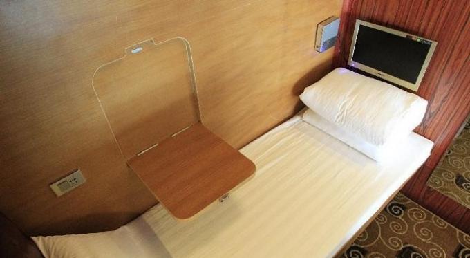 Mini-camera Capsule Hotel Sleepbox.