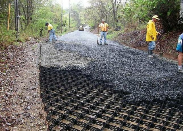 Questi Geocell utile: così rilassato asfalto in Occidente.