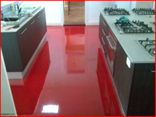 Ecco come appare il pavimento rosso