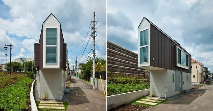 Narrow casa in Giappone