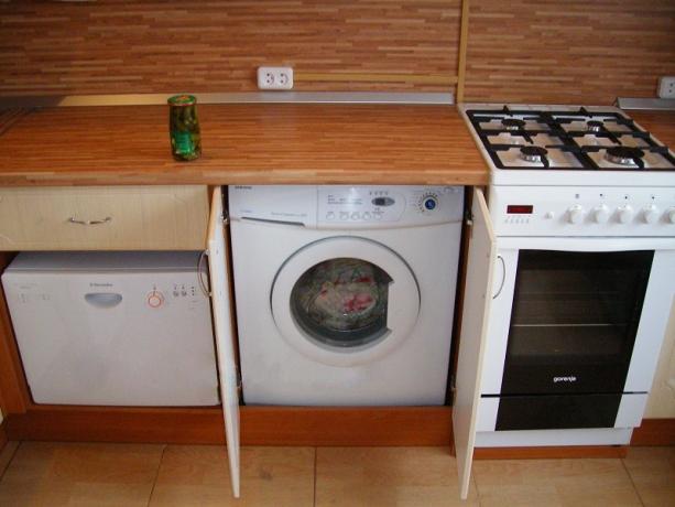 Ottimo posto per una lavatrice in cucina