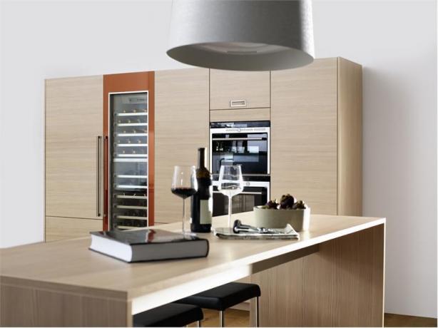 Una tendenza molto alla moda nelle cucine moderne: colonne per mobili