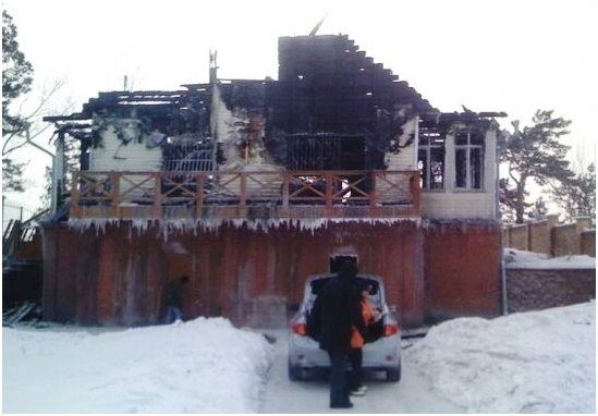 Ecco ciò che resta della casa.