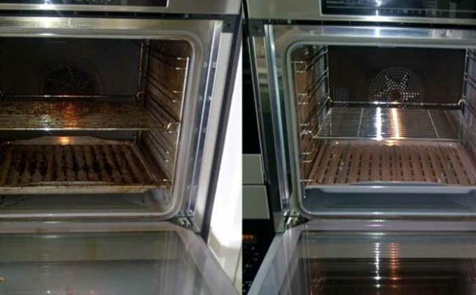 Il modo più semplice ed efficace di pulizia del forno da grasso e fuliggine 