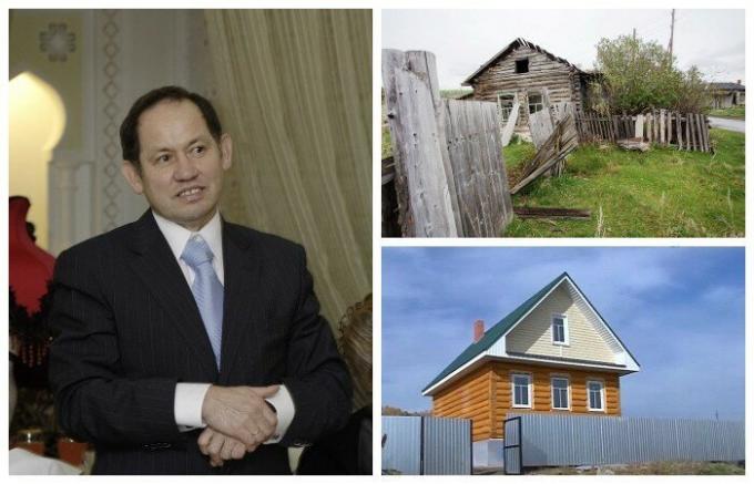 Kamil Khairullin progetta di costruire una casa per coloro che accettano di sviluppare il suo paese (regione di Chelyabinsk) Sultanov.