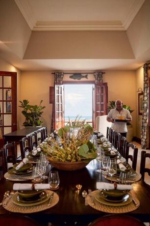 La magnifica sala da pranzo, che è sempre pieno di ospiti. | Foto: Thiago Molinos (Tiago Molinos).