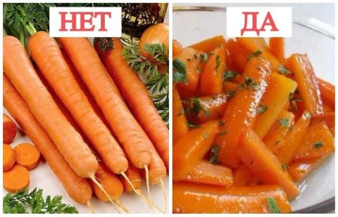 carote bollite sono buone prime.